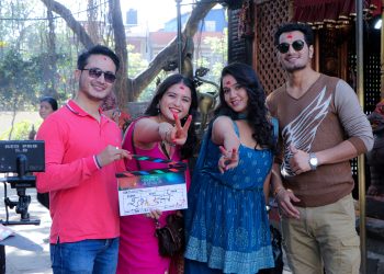 सुरविना, निशान, कैलाश र रोशनी प्रमुख भूमिकामा रहने फिल्म ‘मीराः स्याडो अफ अ रेन्बो’को शुभमुहुर्त