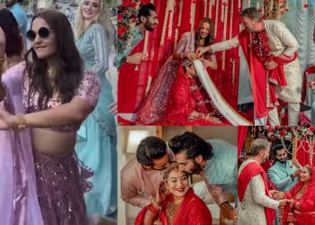 आयुष्मानकी आमाले गरिन् विवाह, सासुआमाको बिहेमा प्रियंका कार्की छमछमी नाचिन्