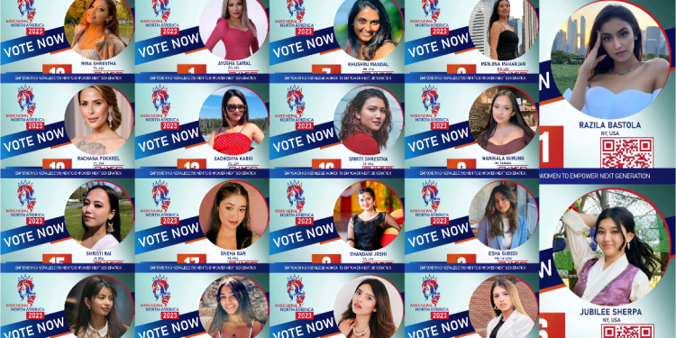 ‘मिस नेपाल नर्थ अमेरिका-२०२३’ को फाइनल प्रतिष्पर्धामा १८ जना युवती