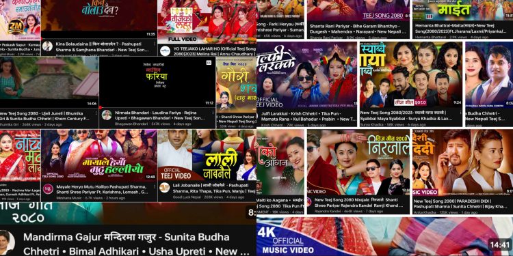 नेपाली कलाकर्मीलाई २ महिना अघिबाटै तिजको लहर सुरु