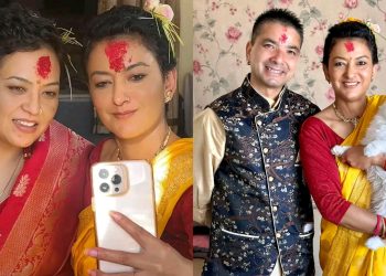 फिल्म क्षेत्रका थापा परिवारको यसपालिको पारिवारिक दशैं