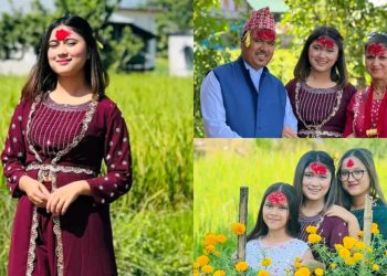 लोकप्रिय गायिका रचना रिमालले यसरी मनाईन् परिवारसंग दशैं