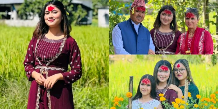 लोकप्रिय गायिका रचना रिमालले यसरी मनाईन् परिवारसंग दशैं