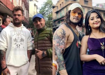 भोजपुरी स्टार खेसरीलालसंगै देखिए उषा उप्रेती, गुपचुपमा फिल्म छायांकन