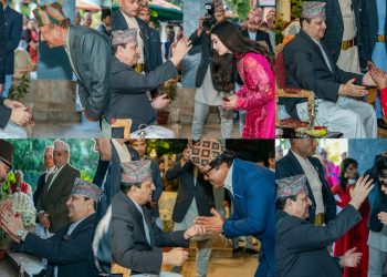 हेर्नुस् पुर्वराजा ज्ञानेन्द्र शाहको हातबाट को-को कलाकारले लगाए दशैंमा टीका ?