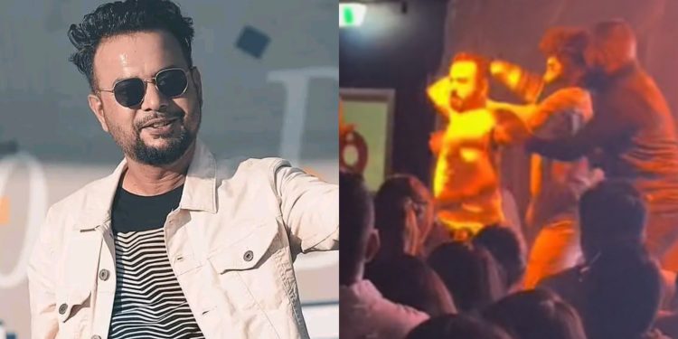 गायक सुगम पोख्रेलले दर्शकमाथी हाने माइक्रोफोनको झटारो, खासमा भएको के थियो ?