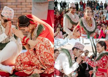 तस्वीरमा हेर्नुस् पुर्व मिस नेपाल शृङ्खला खतिवडाको विवाह