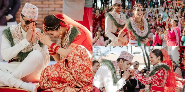 तस्वीरमा हेर्नुस् पुर्व मिस नेपाल शृङ्खला खतिवडाको विवाह