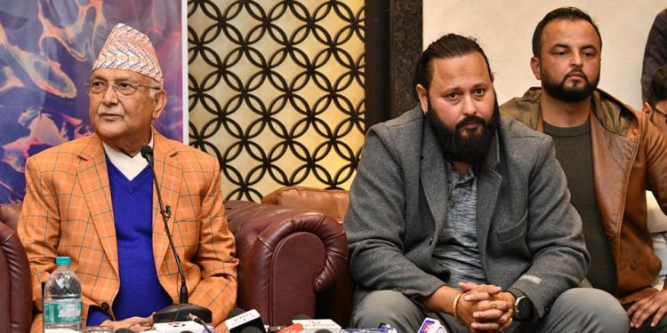 फिल्म ‘नमेटिने घाउ’ निर्माण घोषणा, प्रधानमन्त्रिको भूमिकामा केपी शर्मा ओली