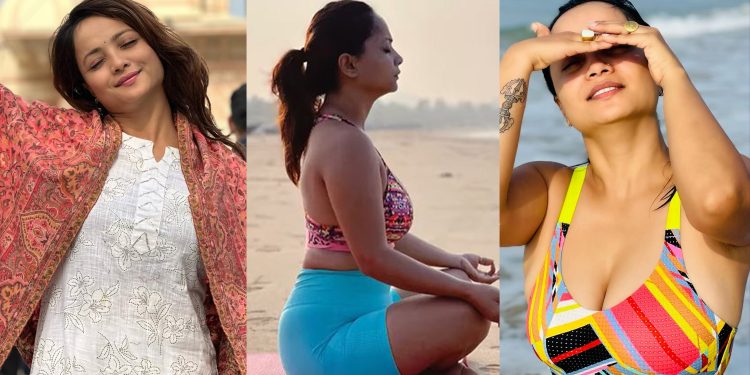 योग पोजसहित भारत घुमघाममा ‘ओशो सन्यासी’ बनेकी अभिनेत्री नम्रता सापकोटा