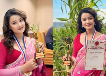 लोकप्रिय कलाकार रियाशा दाहालले प्राप्त गरिन् ‘उत्कृष्ट अभिनेत्री’को अवार्ड