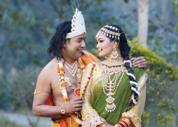 राधा र कृष्णको अवतारमा देखिए मोडल मेनुका माझी र दिनेश कोइराला