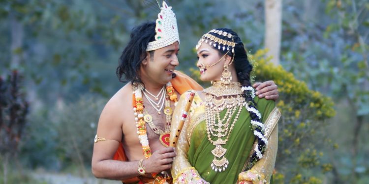 राधा र कृष्णको अवतारमा देखिए मोडल मेनुका माझी र दिनेश कोइराला