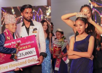 मुक्ता र आरोनले जिते ‘जुनियर फेस अफ सुनसरी’को उपाधी