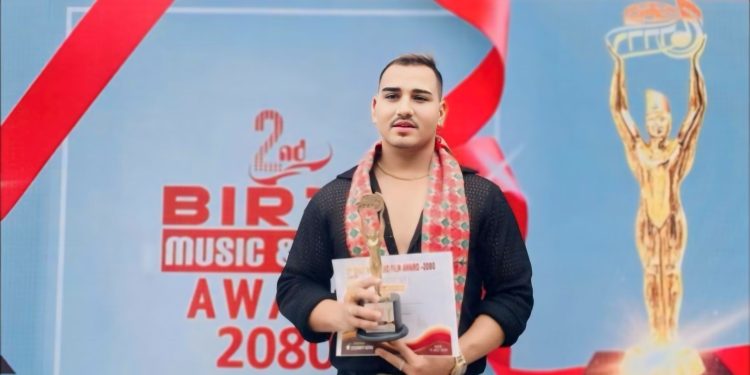 ‘धोका खाए’बाट उत्कृष्ट लोक मोडल बने सुमित जँग थापा