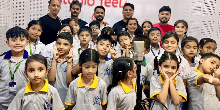 फिल्म ‘सारंग’को एकै गीतमा २२ बालबालिकाको स्वर