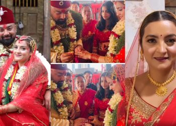 सुनसरीका काङ्ग्रेस नेतासंग अभिनेत्री अरुणिमा लम्सालको दोश्रो विवाह