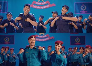 रमेश उप्रेती, प्रियंका कार्की, प्रकाश सपुत र बेनिसा पौडेल प्रहरीको भेषमा