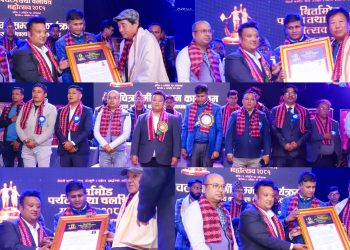 कोशी प्रदेशका ५ कलाकार सम्मान गर्दै बिर्तामोडमा ‘चलचित्र महोत्सव’ सम्पन्न