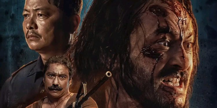 रिलिज मिति तय गर्दै पोस्टरमा ‘पिताम्बर’, हालसम्मकै फरक अवतारमा प्रदिप