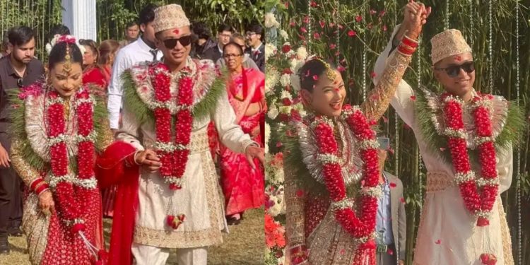 प्रेमी सायुज्य श्रेष्ठसंग गायिका स्मिता दाहालले गरिन् विवाह