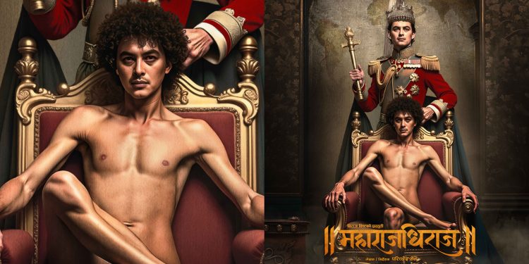 फिल्म महाराजधिराज’को पोष्टर: किन नाङ्गिए अभिनेता पल शाह ?