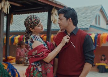 चैत २२ मा रिलिज हुने फिल्म ‘वसन्त’को ‘साँझ पर्यो झमक्क’, प्रकाश र शान्तिश्रीको स्वर