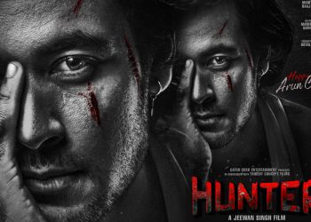 रक्ताम्य अनुहार, तनावग्रस्त मुद्रा: ‘हन्टर’मा अरुण क्षेत्रीको एक्सन लुक्स सार्वजनिक