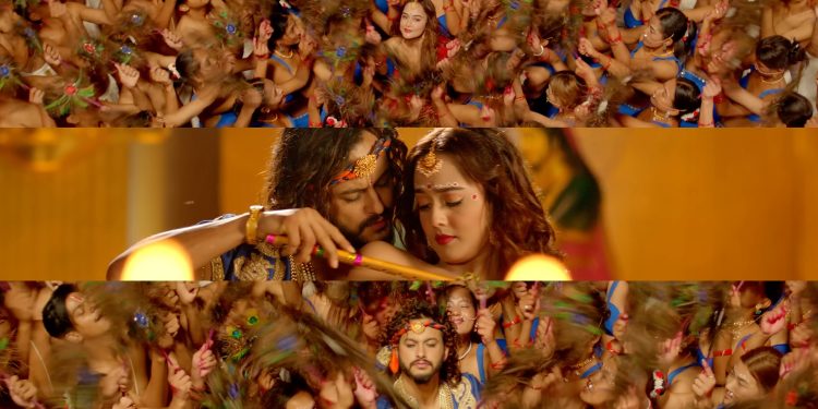 भव्य सेटमा ‘पिताम्बर’को ‘म त फ्यान भएँ’, प्रदीप र दिव्याको धमाकेदार डान्स