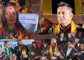 धरानमा फिल्म ‘पहिचान’को शुभ मुहूर्त, धिरेन र करिश्माले दिए मुहूर्त सट