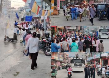 पहिचान फिल्मको सुटिङमा चल्यो नारावाजी, अश्रुग्यास र पानीको फोहोरा, अभिनेता प्रशान्त तामाङ घाइते