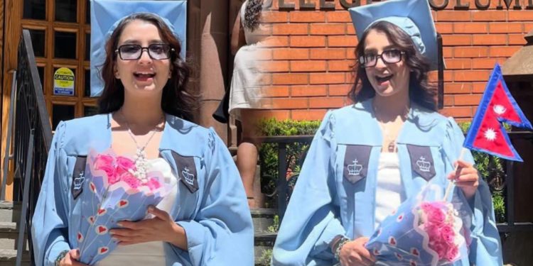 सुहाना थापा अब ‘मास्टर्स’ अभिनेत्री: कोलम्बियाबाट गरिन् स्नातकोत्तर पूरा