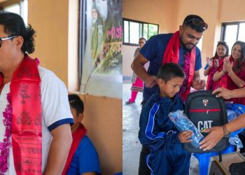 ‘लाज शरणम्’ ले मनायो १०१ औं दिनको खुसी, विद्यार्थीलाई सहयोग