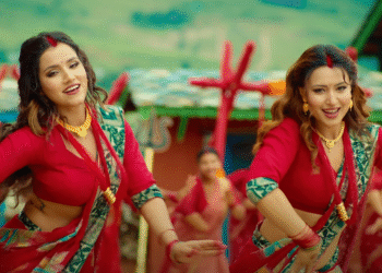 मेलिना र अनुको तीज गीत ‘दर बनाइराछिन् आमा’मा आश्मा र अलिशाको नृत्य