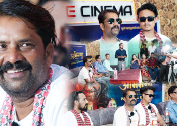 इटहरीमा ‘अभिमन्यु’को पत्रकार भेटघाट, ‘नचलेका कलाकार’ भन्ने प्रश्नमा बोले कामेश्वर