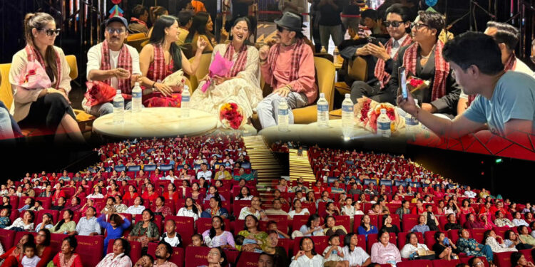 माईतीघरमय बन्यो नेपालगंज, दर्शक भेट्न पुगे माग्नेबुढा, धीरज र उपासना सहितको टीम