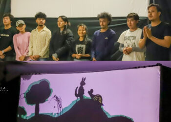 दमक, इटहरी र झुम्कामा ‘स्याडो पपेट्री’ शैलीमा ‘खरायो र कछुवा’ नाटक प्रदर्शन