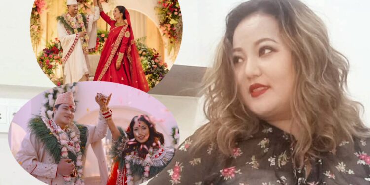 नीतिको बिहेको तारिफ गर्दै पूजालाई ज्योतिको व्यङ्ग्य: ‘बिहे हुन हेलिकप्टर होइन, खानदान चाहिन्छ’