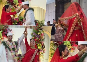 अभिनेत्री नीति शाहले एरोस्पेस इन्जिनियर याञ्चितसँग लगनगाँठो कसिन्