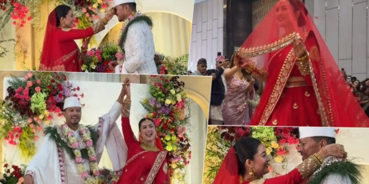 अभिनेत्री नीति शाहले एरोस्पेस इन्जिनियर याञ्चितसँग लगनगाँठो कसिन्